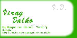 virag dalko business card